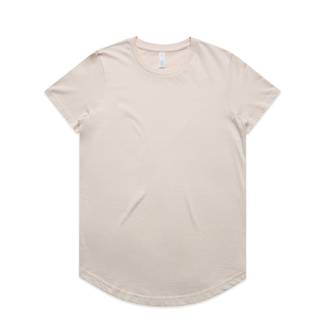 House of Uniforms The Maple Curve Tee | Ladies | Short Sleeve AS Colour Bone