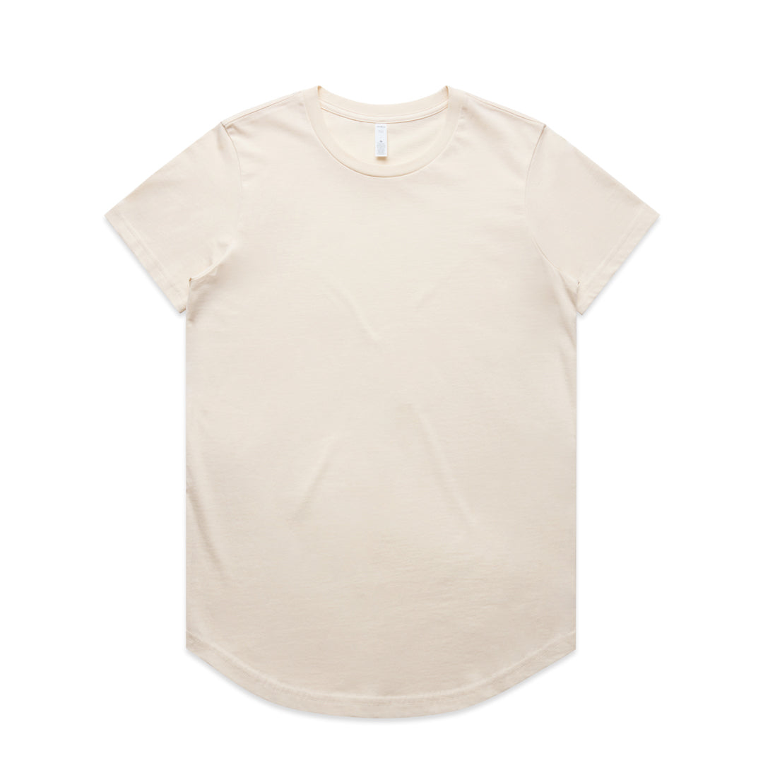 House of Uniforms The Maple Curve Tee | Ladies | Short Sleeve AS Colour Ecru