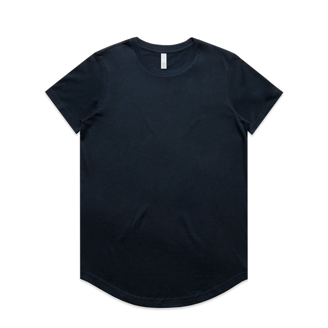 House of Uniforms The Maple Curve Tee | Ladies | Short Sleeve AS Colour Navy