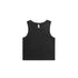 House of Uniforms The Faded Organic Crop Tank | Ladies AS Colour Black