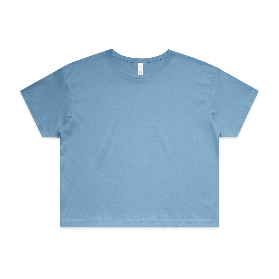 House of Uniforms The Crop Tee | Ladies | Short Sleeve AS Colour Carolina Blue