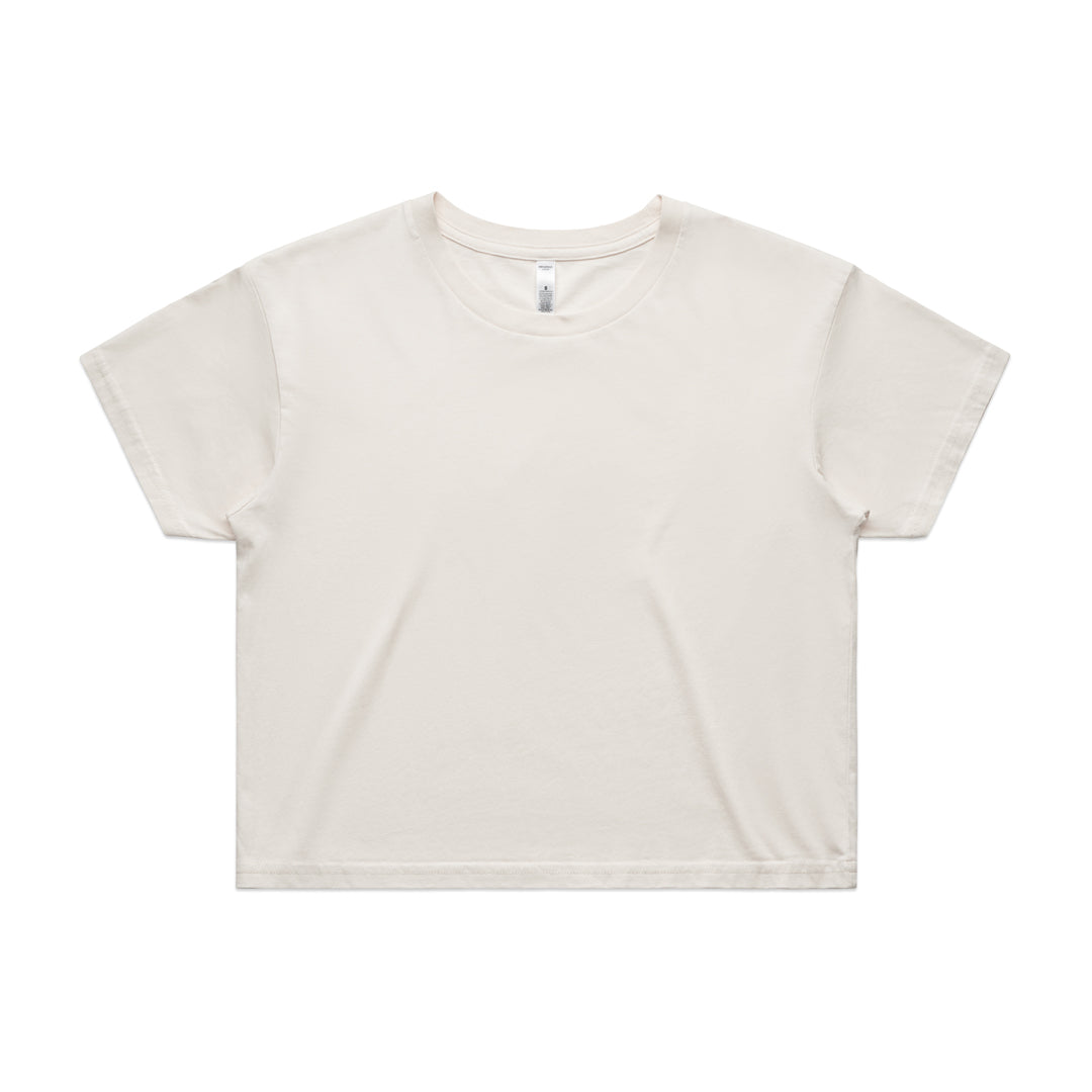 House of Uniforms The Crop Tee | Ladies | Short Sleeve AS Colour Natural