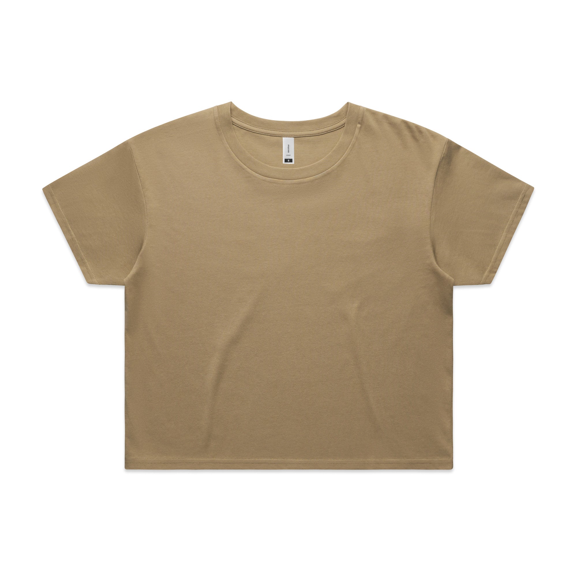 House of Uniforms The Crop Tee | Ladies | Short Sleeve AS Colour Sand
