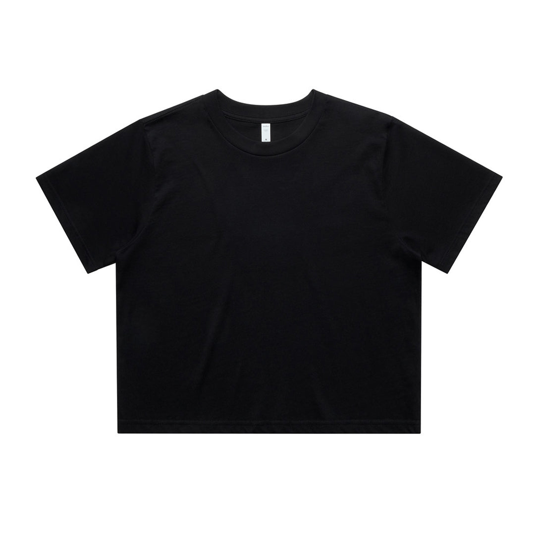 House of Uniforms The Classic Crop Tee | Ladies | Short Sleeve AS Colour Black