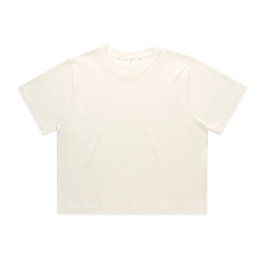 House of Uniforms The Classic Crop Tee | Ladies | Short Sleeve AS Colour Ecru