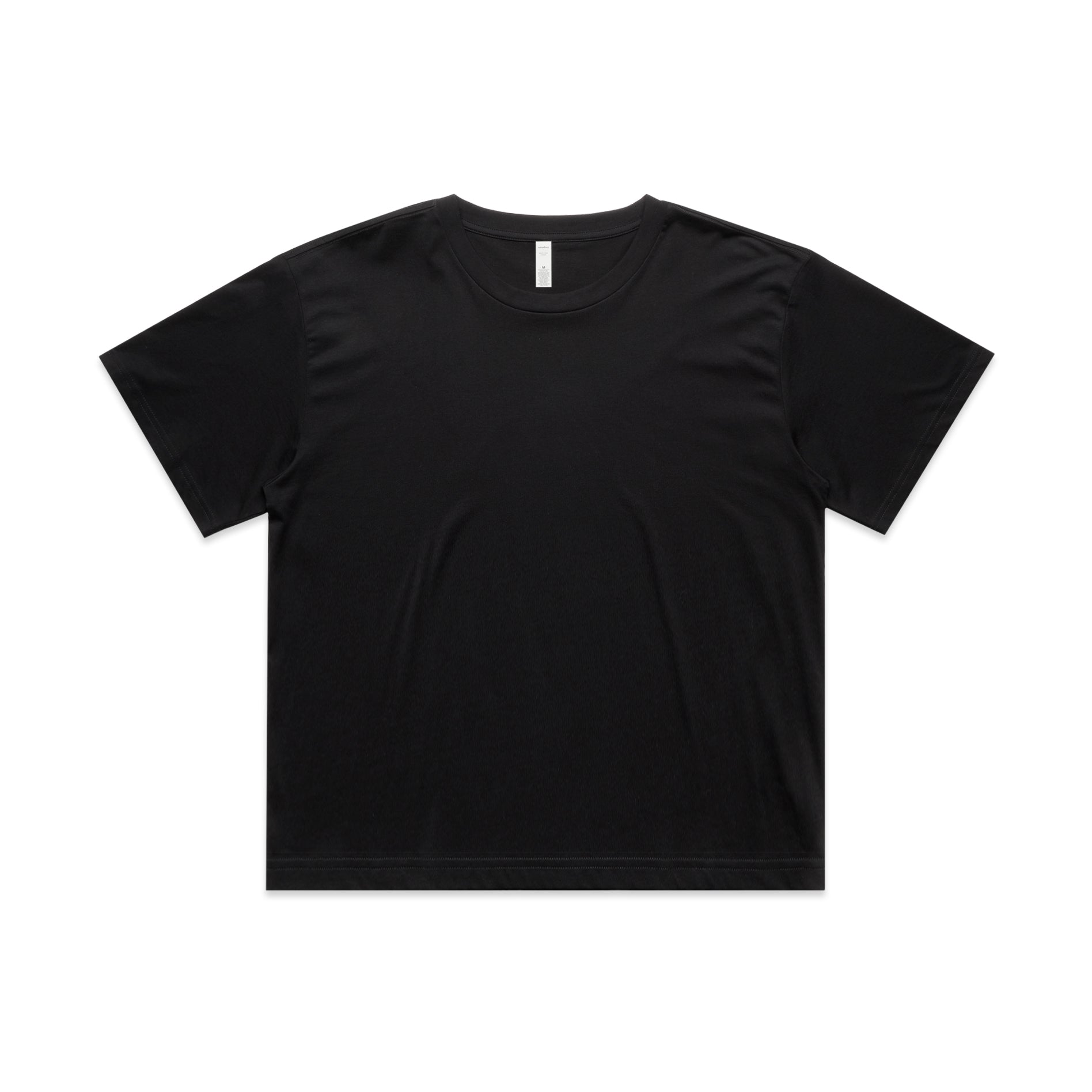 House of Uniforms The Martina Crop Tee | Ladies AS Colour Black