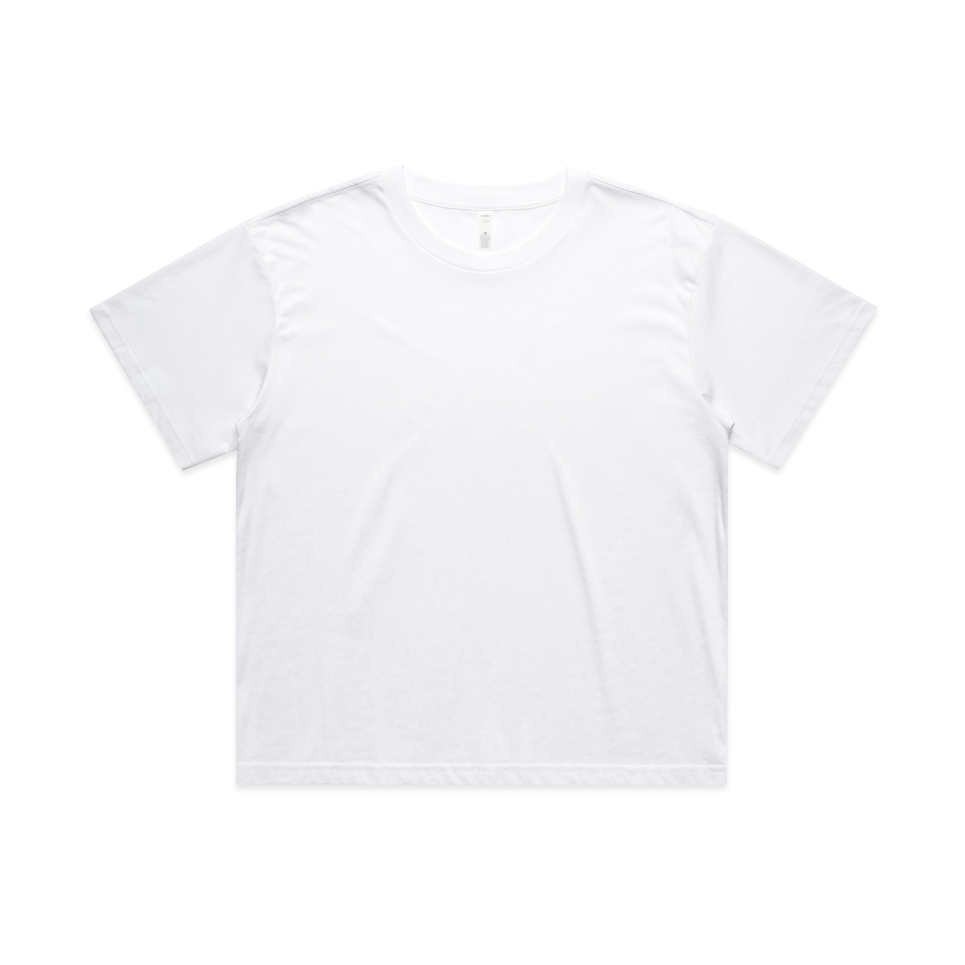 House of Uniforms The Martina Crop Tee | Ladies AS Colour White