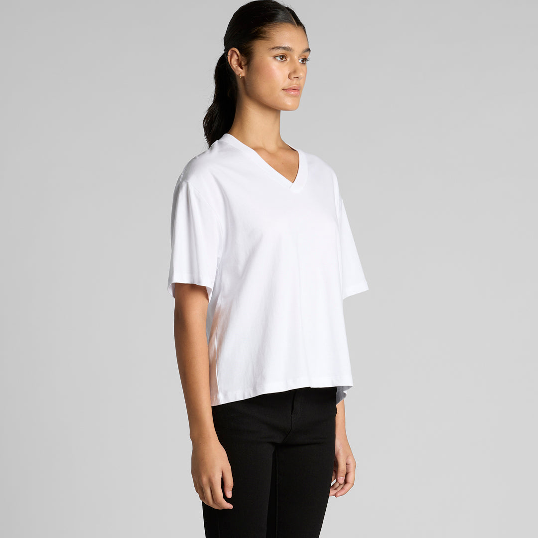 House of Uniforms The Martina V Neck Tee | Ladies AS Colour 