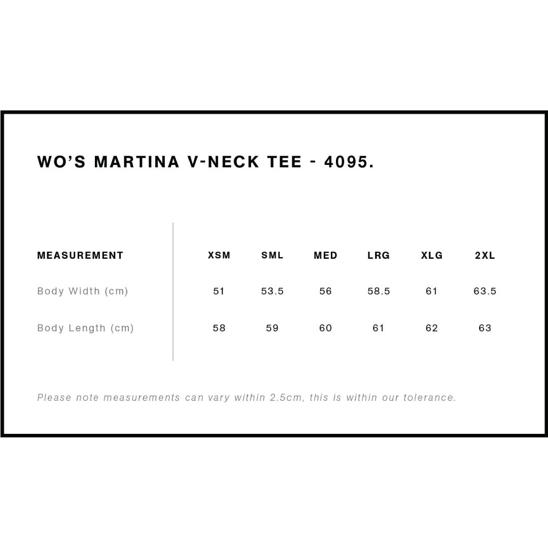 House of Uniforms The Martina V Neck Tee | Ladies AS Colour 