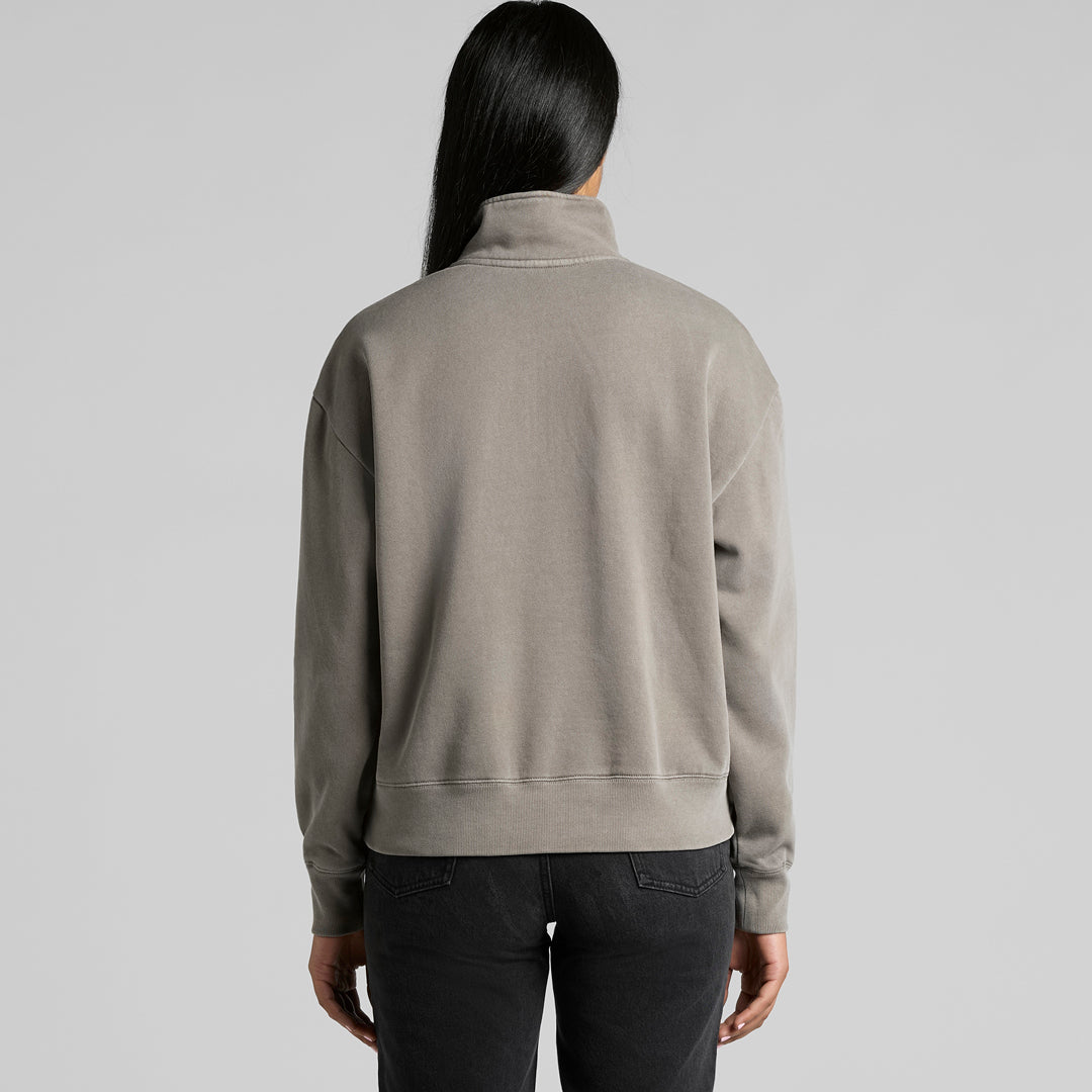 House of Uniforms The Relax Faded Half Zip Jumper | Ladies AS Colour