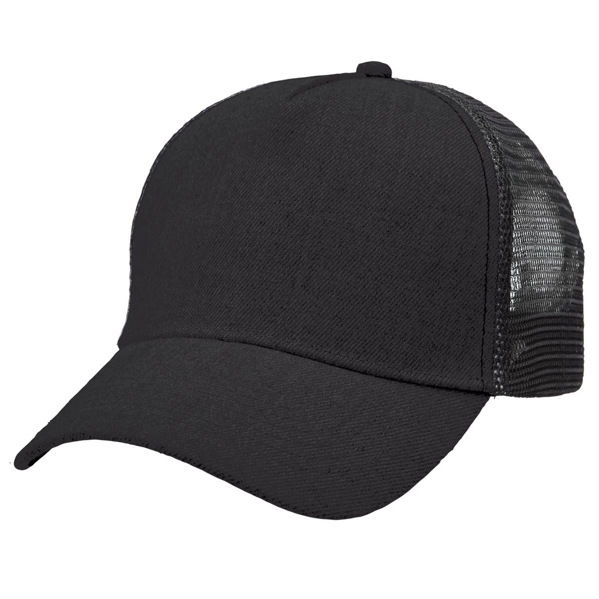 House of Uniforms The Heathered Mesh Trucker Cap Legend Carbon/Black