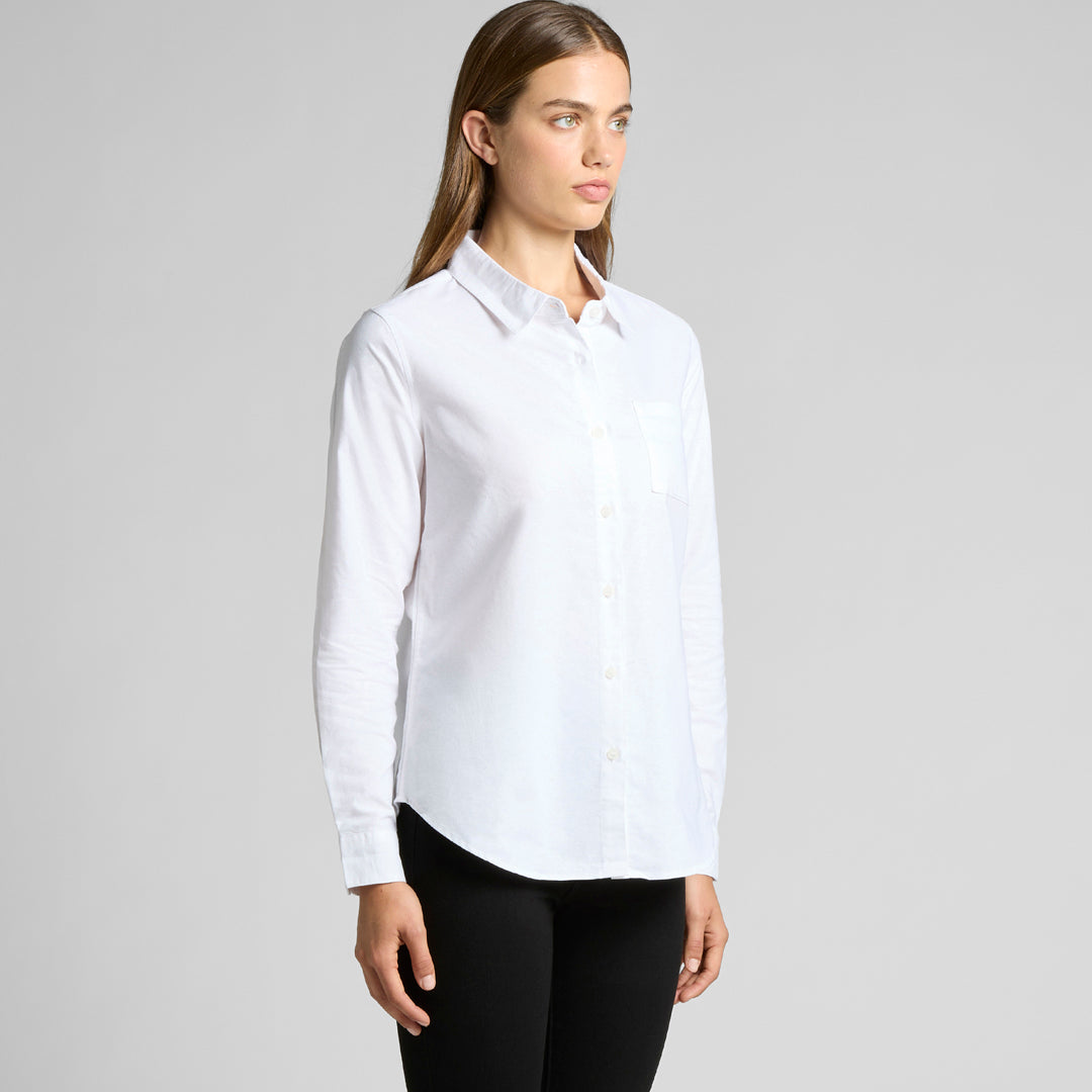 House of Uniforms The Oxford Shirt | Long Sleeve | Ladies AS Colour 