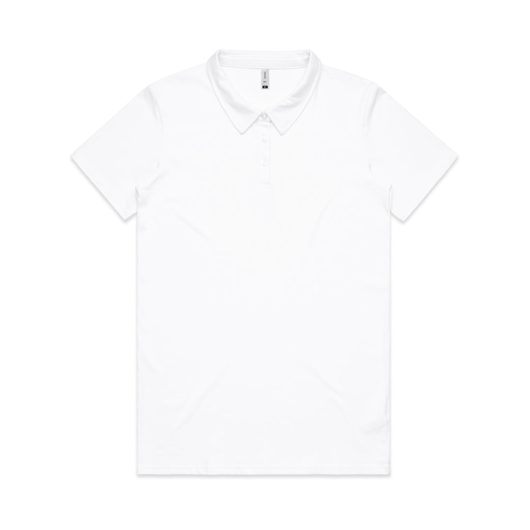 House of Uniforms The Amy Polo | Ladies | Short Sleeve AS Colour White