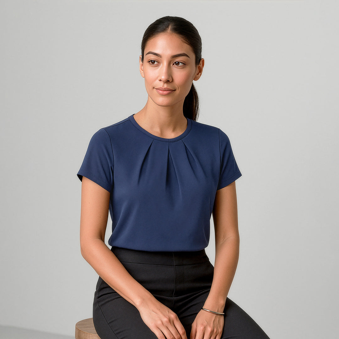 Biz Corporates The Blaise Top | Ladies | Short Sleeve Shirts & Tops