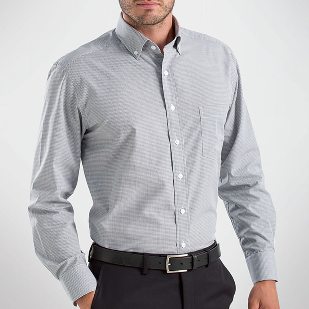 House of Uniforms The Luray Shirt | Mens | Short and Long Sleeve John Kevin Grey