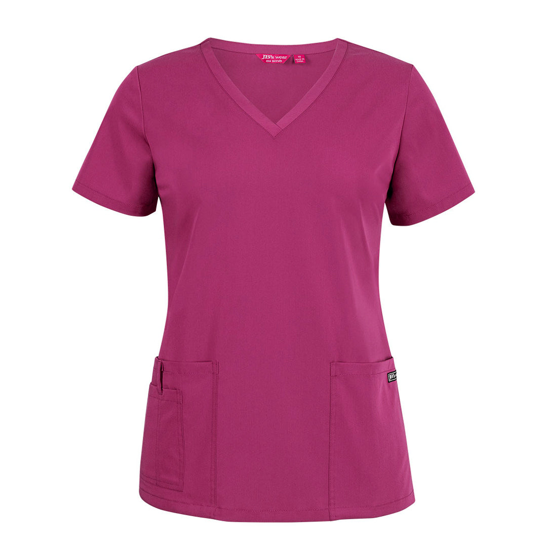 Jbs Wear The Nu Scrub Top | Ladies Fuchsia Scrubs