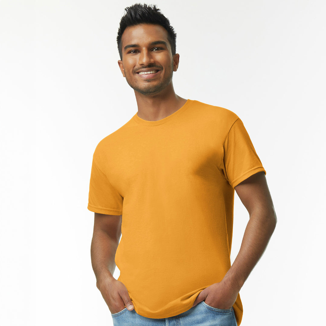 House of Uniforms The Heavy Cotton Tee | Adults Gildan Gold