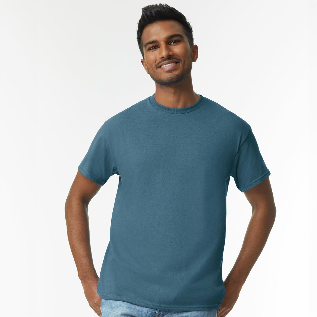 House of Uniforms The Heavy Cotton Tee | Adults Gildan Indigo Blue