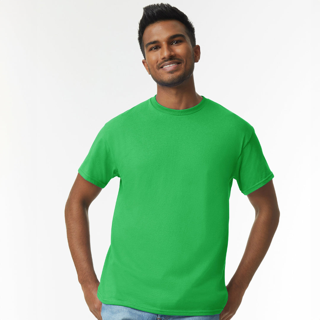 House of Uniforms The Heavy Cotton Tee | Adults Gildan Irish Green