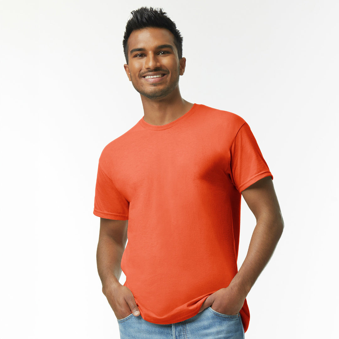 House of Uniforms The Heavy Cotton Tee | Adults Gildan Orange