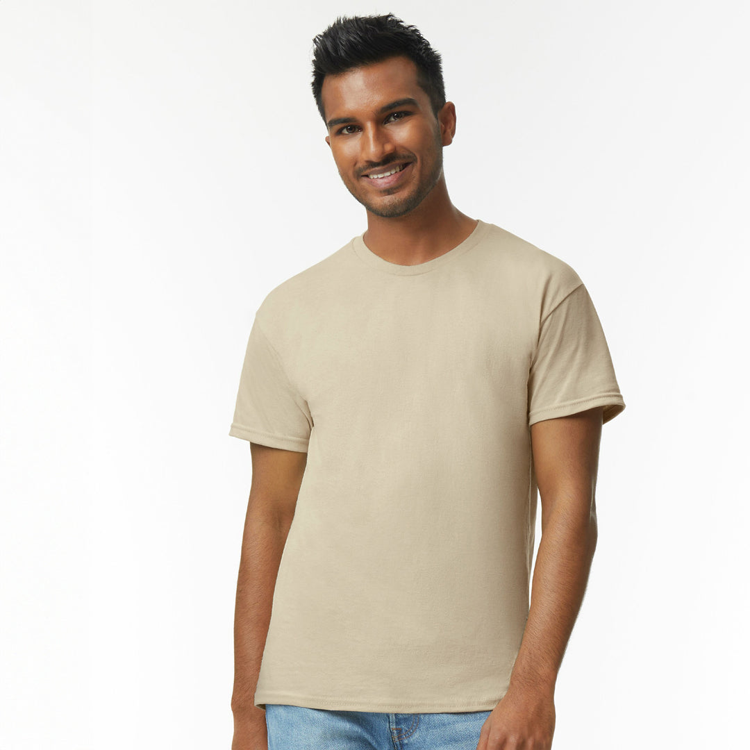 House of Uniforms The Heavy Cotton Tee | Adults Gildan Sand