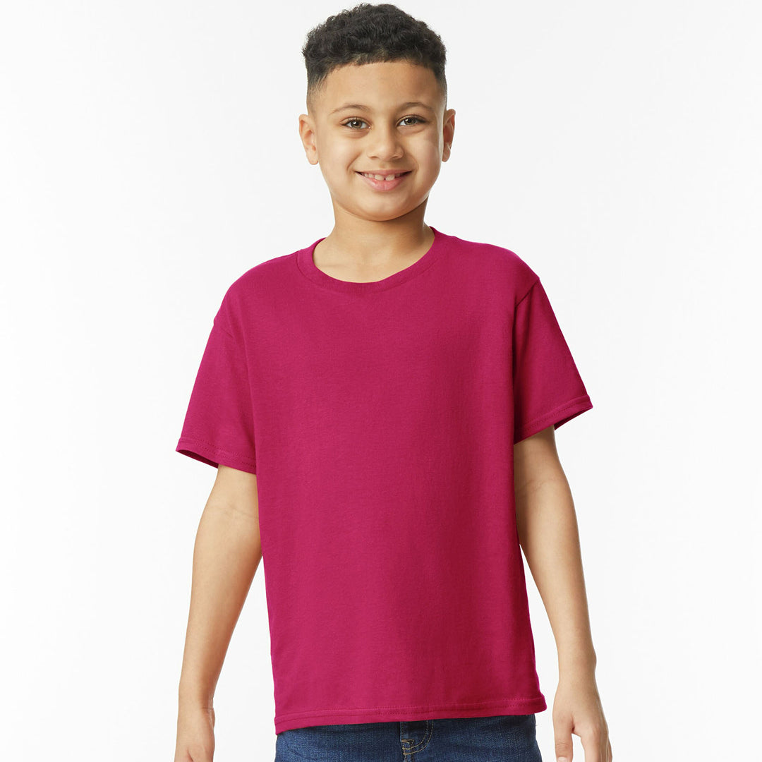 House of Uniforms The Heavy Cotton Tee | Youth Gildan Cardinal Red