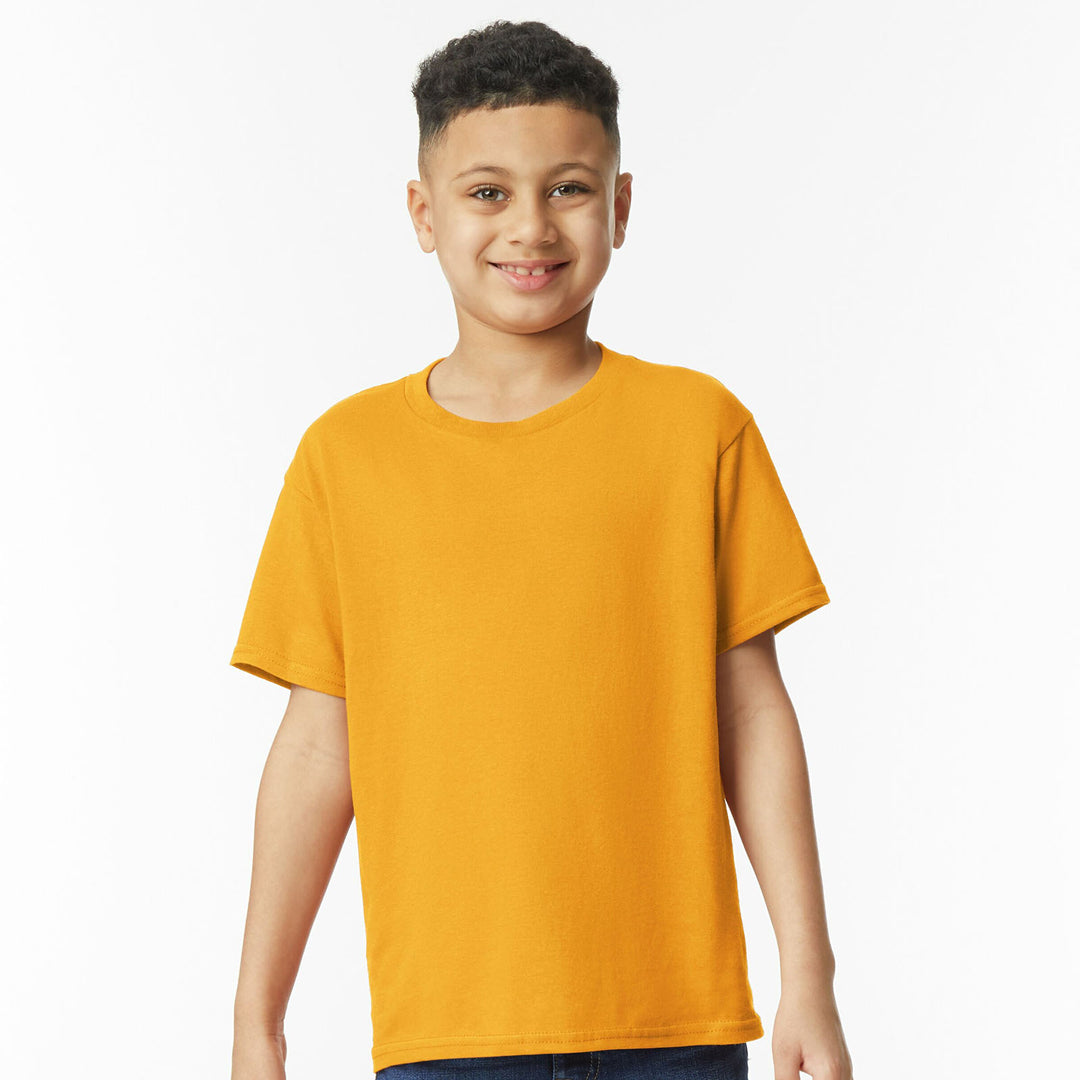 House of Uniforms The Heavy Cotton Tee | Youth Gildan Gold