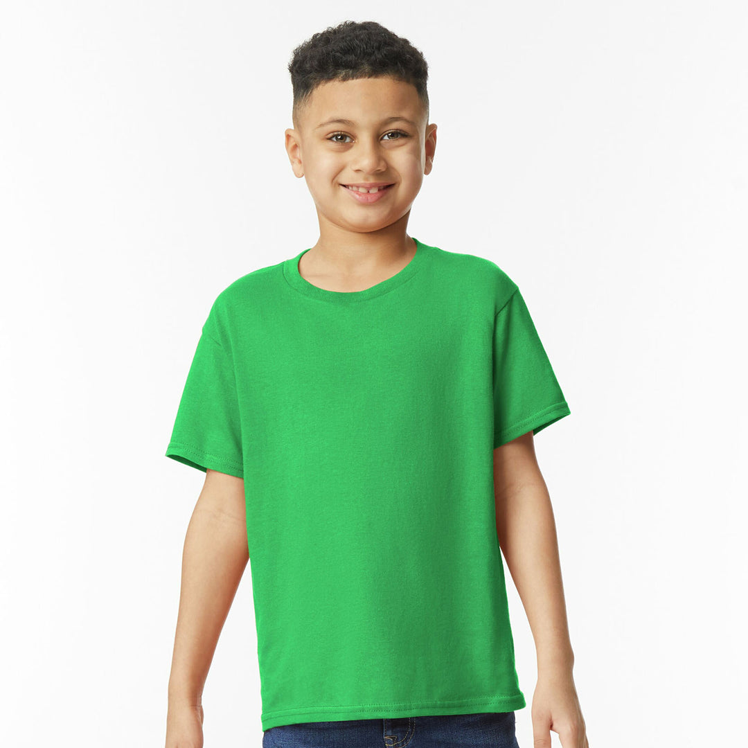 House of Uniforms The Heavy Cotton Tee | Youth Gildan Irish Green