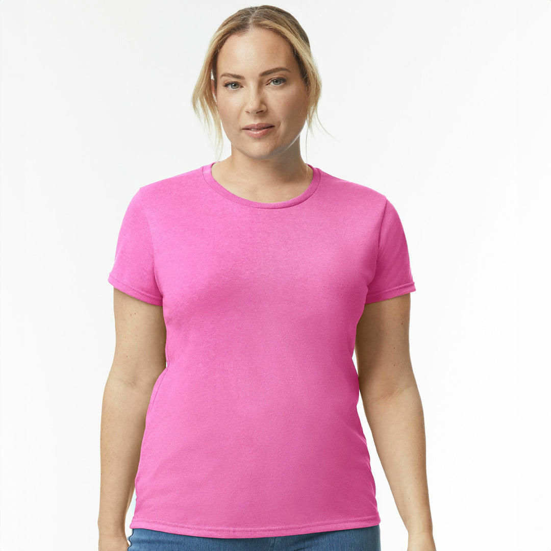 House of Uniforms The Heavy Cotton Tee | Ladies Gildan Azalea