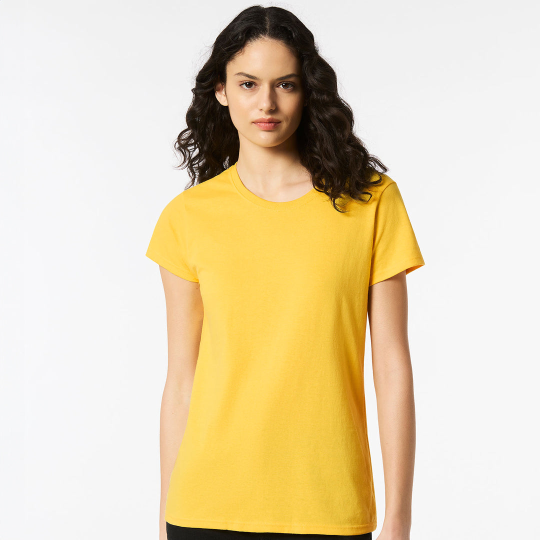 House of Uniforms The Heavy Cotton Tee | Ladies Gildan Daisy