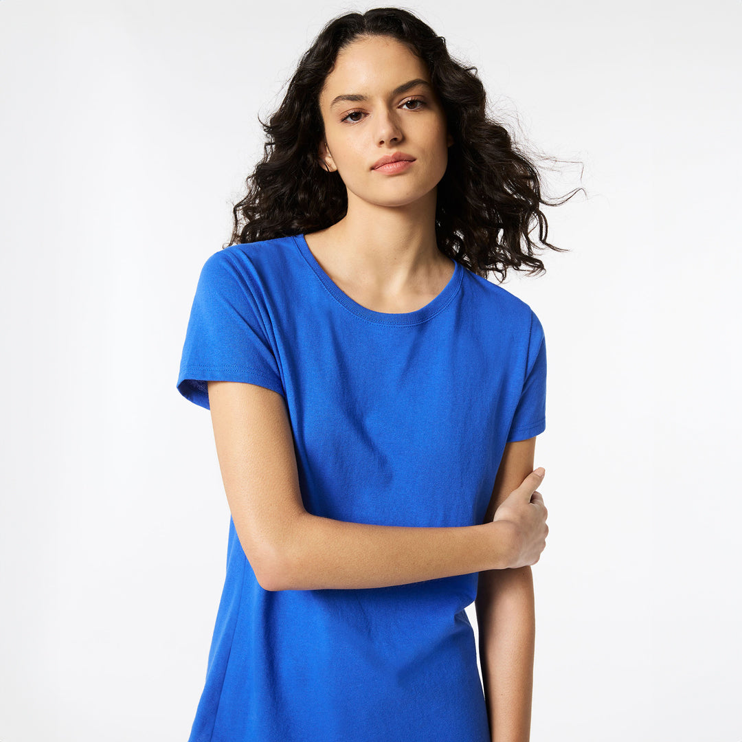 House of Uniforms The Heavy Cotton Tee | Ladies Gildan 