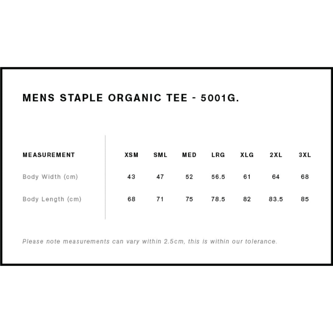 House of Uniforms The Staple Organic Tee | Mens | Short Sleeve AS Colour 