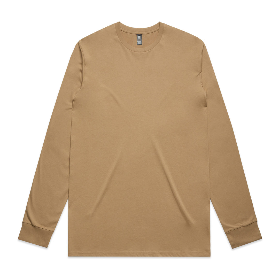 House of Uniforms The Staple Tee | Mens | Long Sleeve AS Colour Khaki
