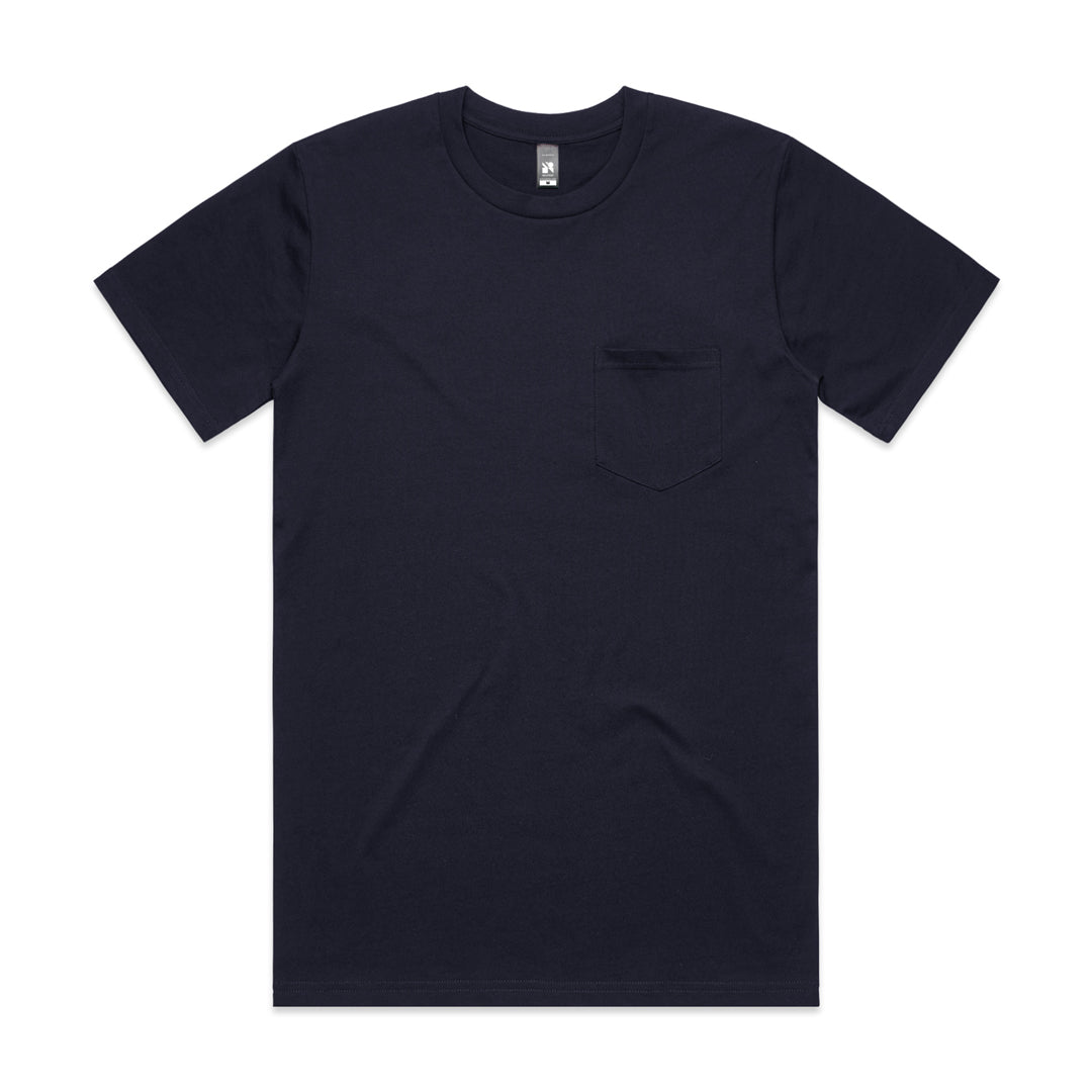 House of Uniforms The Classic Pocket Tee | Short Sleeve | Mens AS Colour Navy