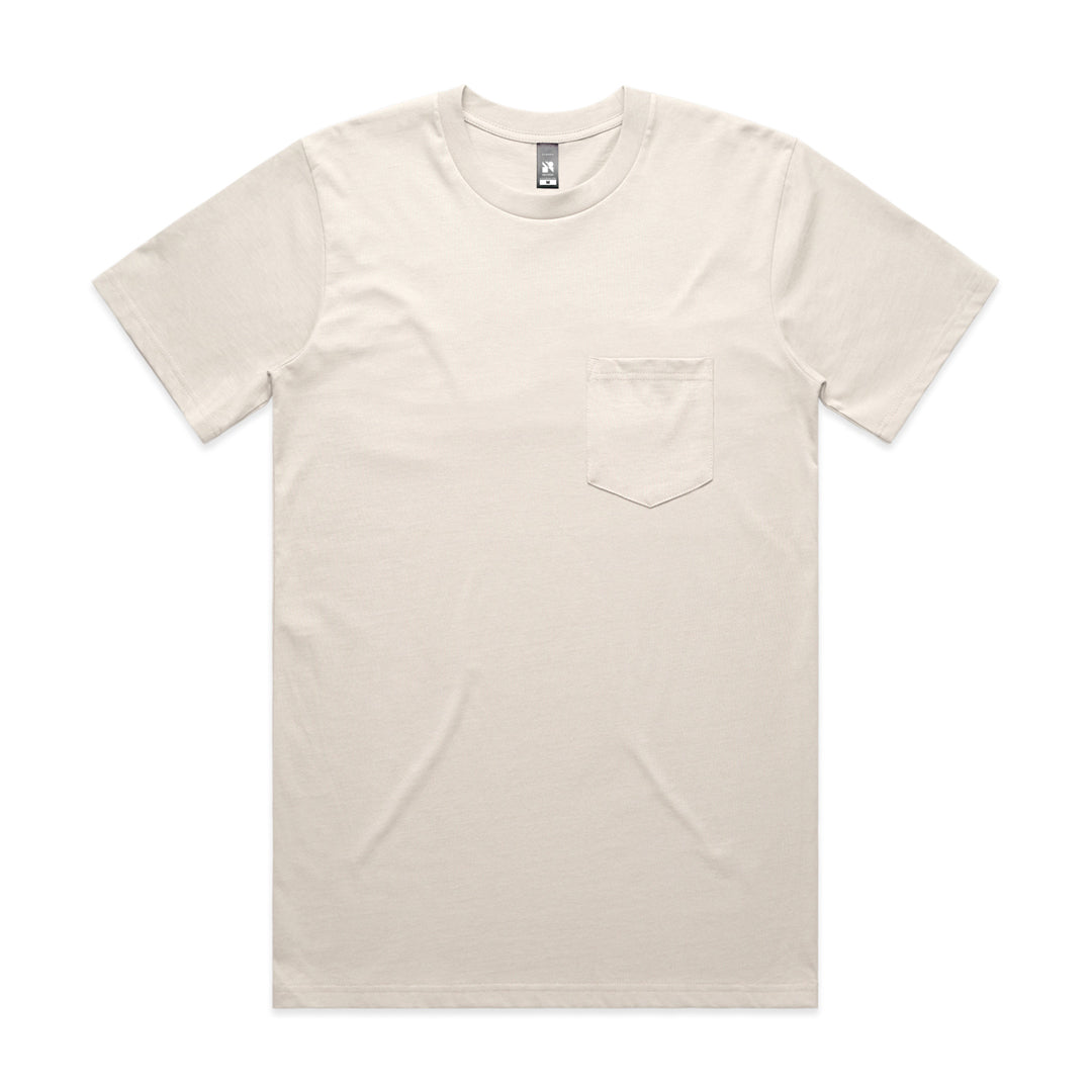 House of Uniforms The Classic Pocket Tee | Short Sleeve | Mens AS Colour Bone