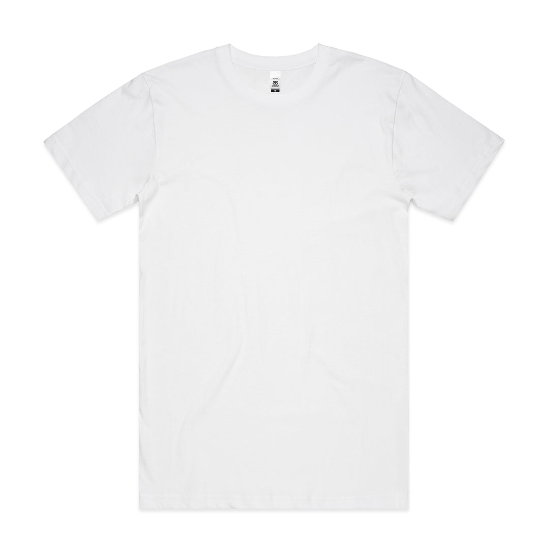 House of Uniforms The Block Tubular Tee | Mens | Short Sleeve AS Colour White