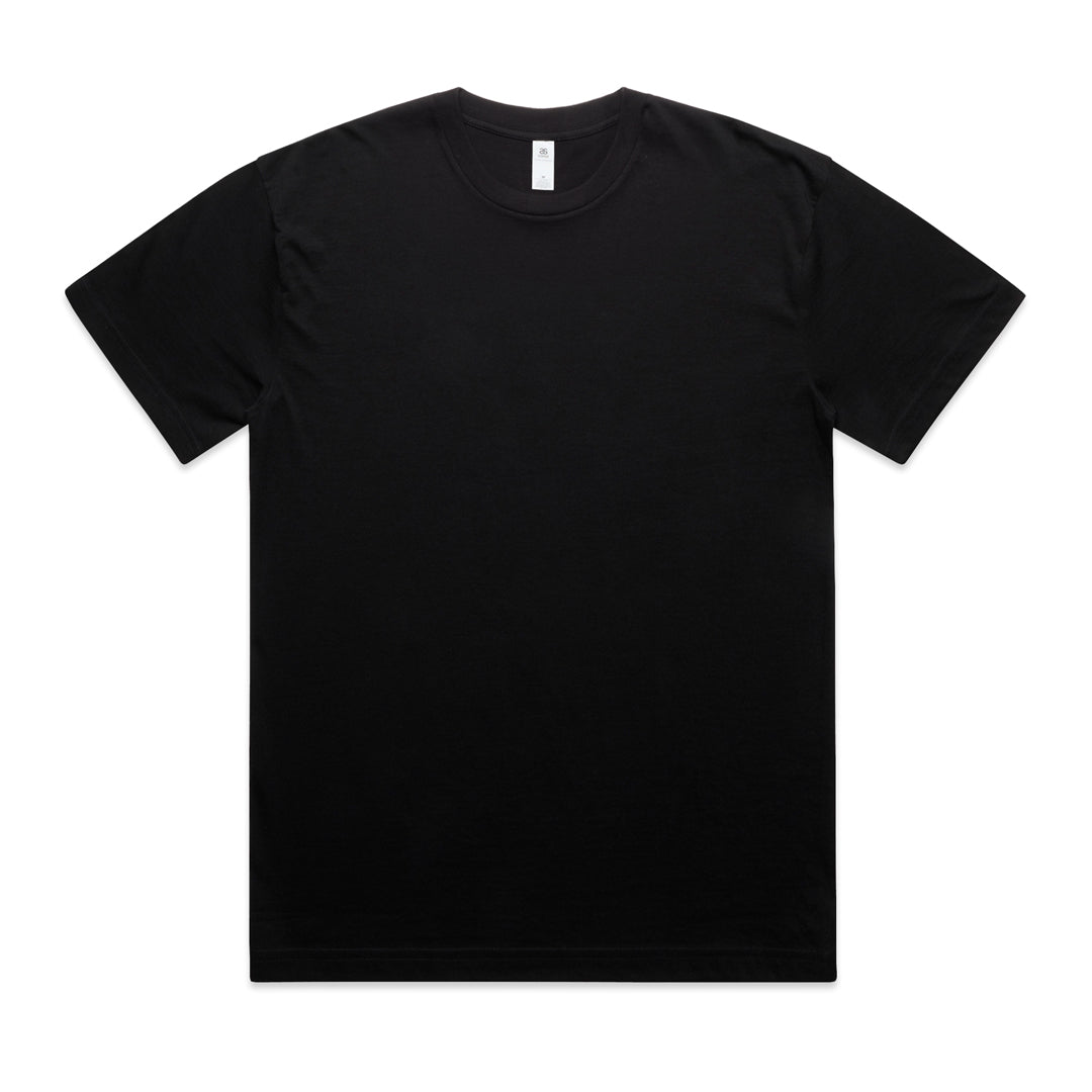 House of Uniforms The Oversized Block Tee | Mens | Short Sleeve AS Colour Black