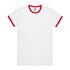 House of Uniforms The Staple Ringer Tee | Mens | Short Sleeve AS Colour White/Red