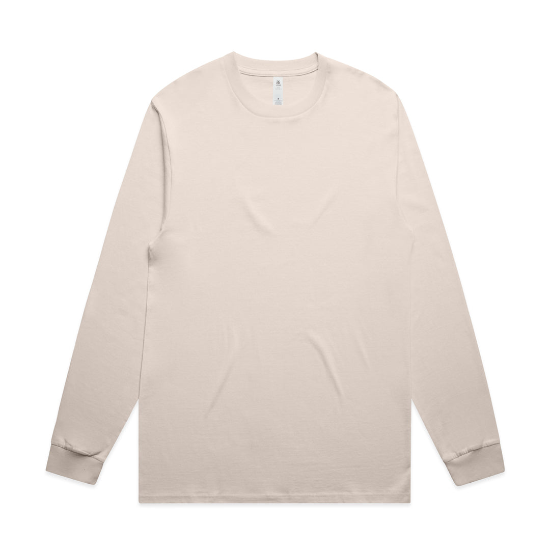 House of Uniforms The Block Tee | Mens | Long Sleeve AS Colour Bone