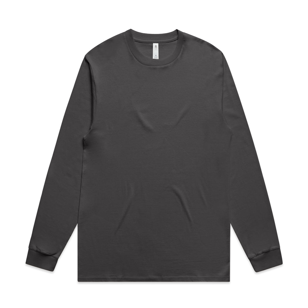 House of Uniforms The Block Tee | Mens | Long Sleeve AS Colour Coal