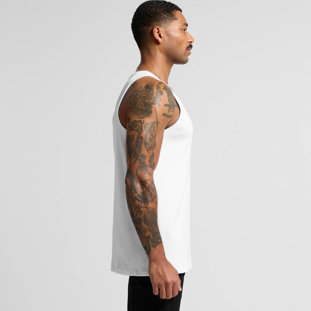 House of Uniforms The Organic Rib Singlet | Mens AS Colour