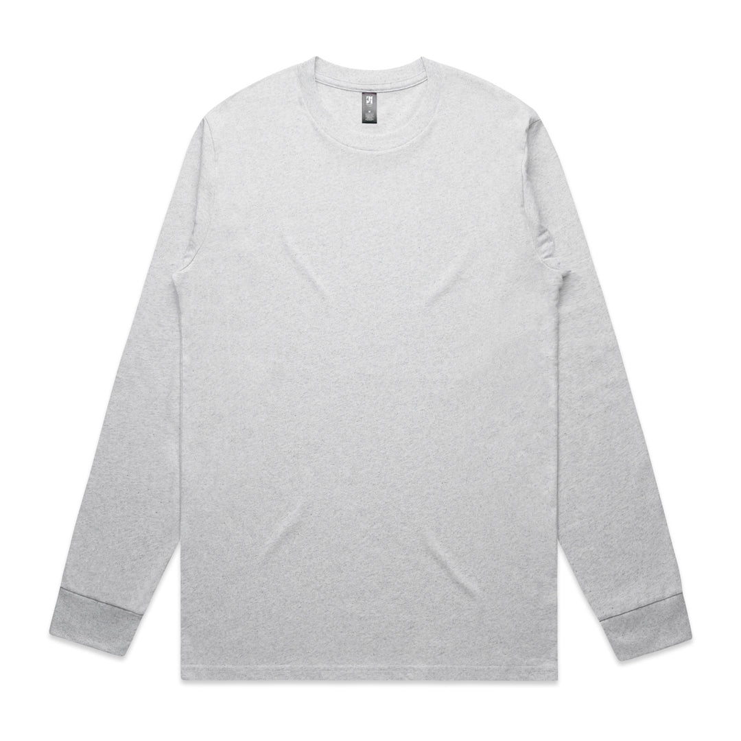 House of Uniforms The Classic Tee | Mens | Long Sleeve AS Colour White Marle