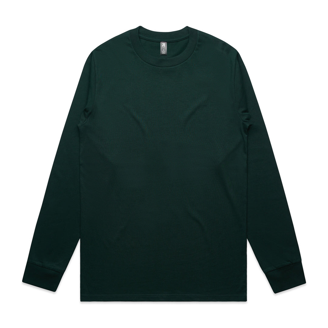 House of Uniforms The Classic Tee | Mens | Long Sleeve AS Colour Pine Green