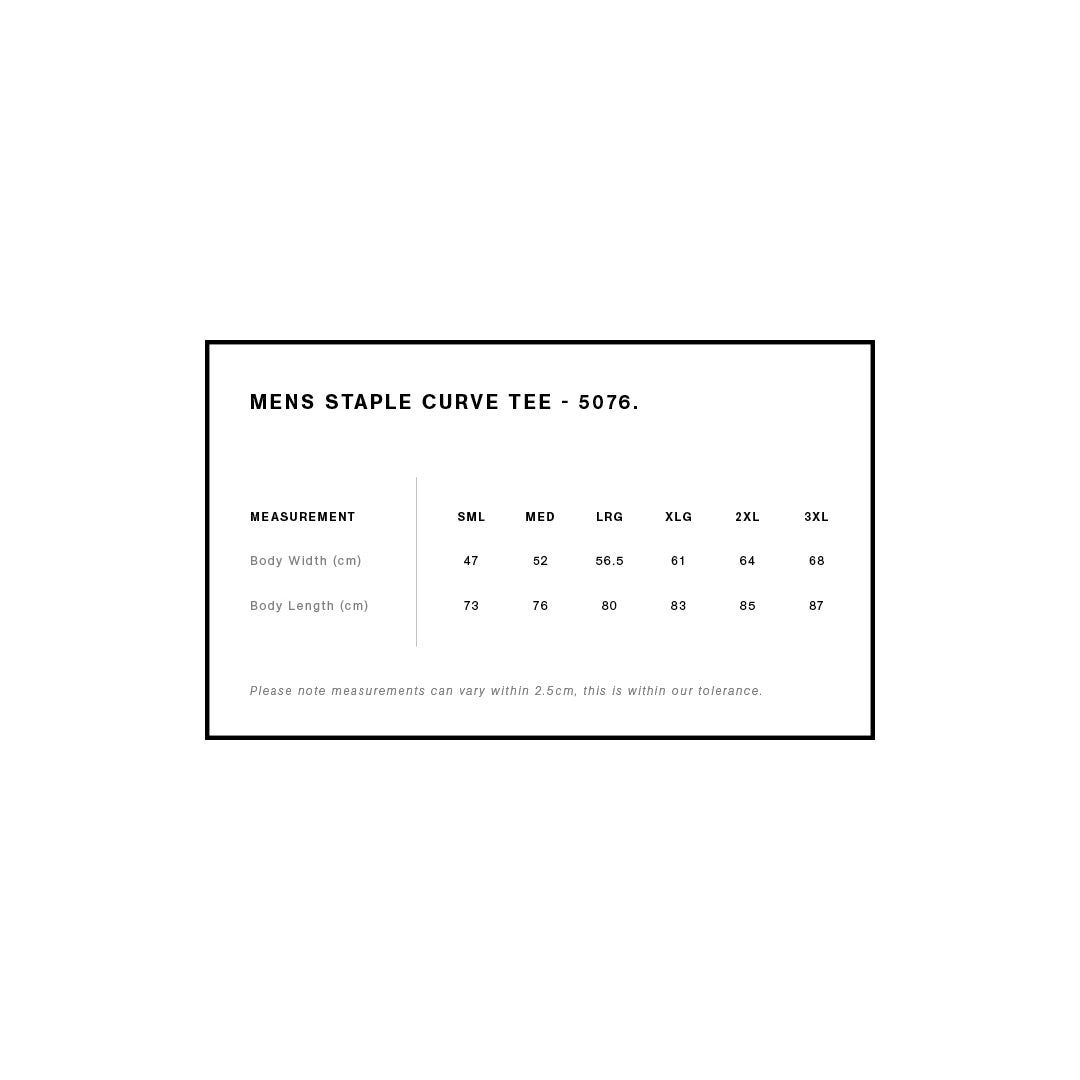 House of Uniforms The Staple Curve Tee | Mens | Short Sleeve AS Colour 