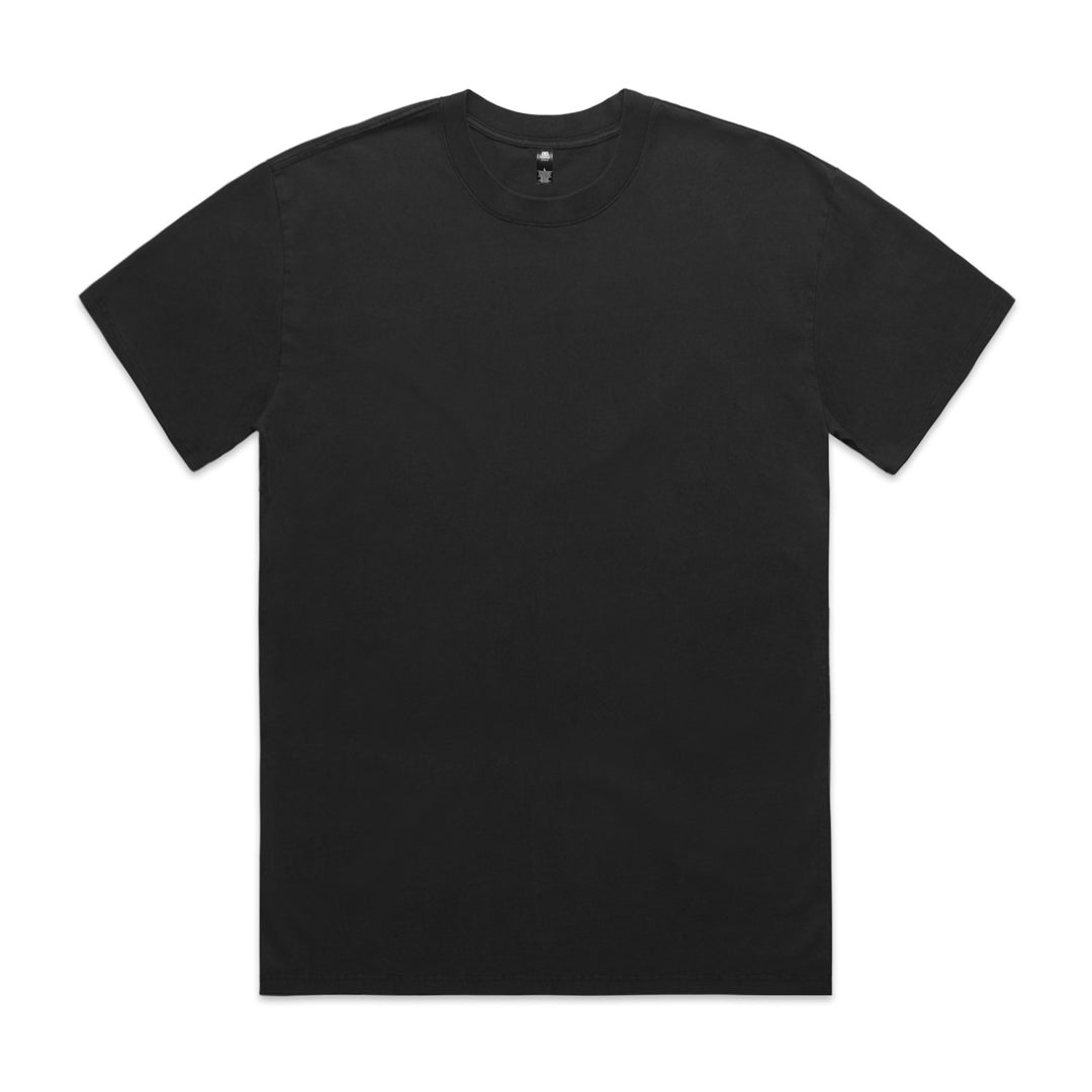 House of Uniforms The Heavy Faded Tee | Mens | Short Sleeve AS Colour Black