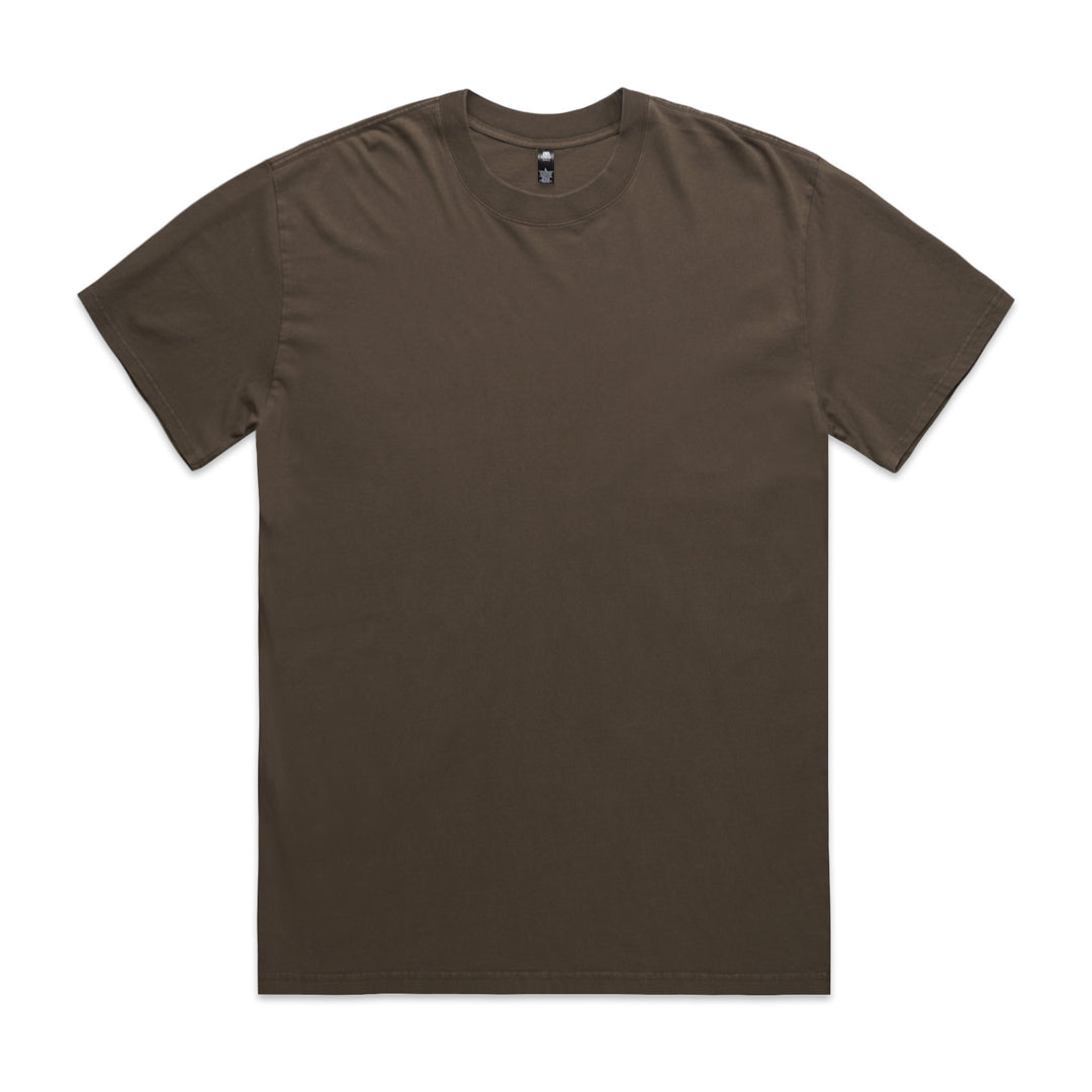 House of Uniforms The Heavy Faded Tee | Mens | Short Sleeve AS Colour Brown