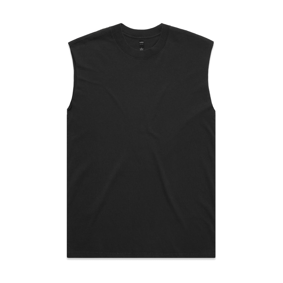 House of Uniforms The Heavy Faded Tank | Mens AS Colour Black