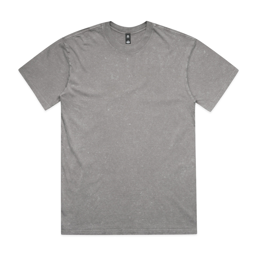 House of Uniforms The Stone Wash Heavy Tee | Mens AS Colour Grey