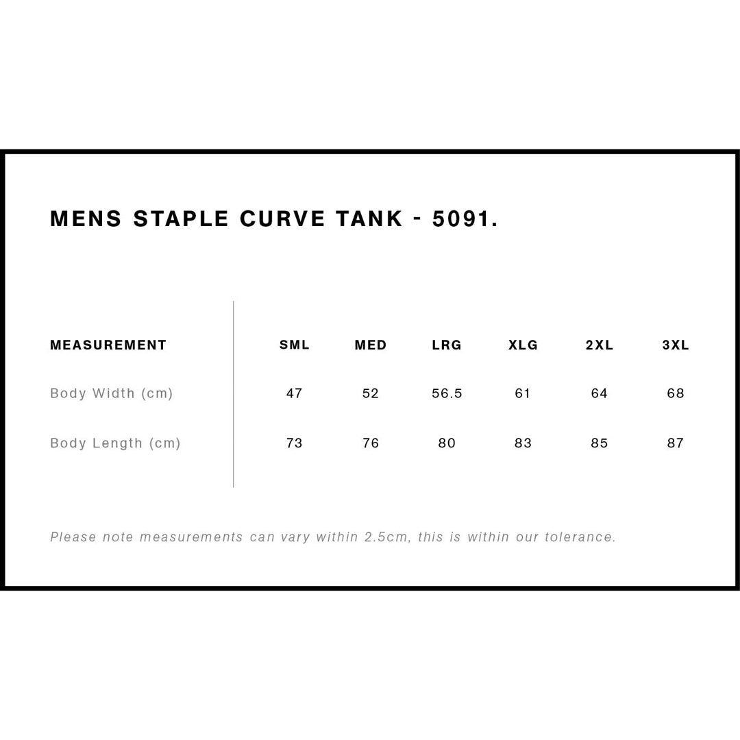 House of Uniforms The Staple Curve Tank | Mens AS Colour 