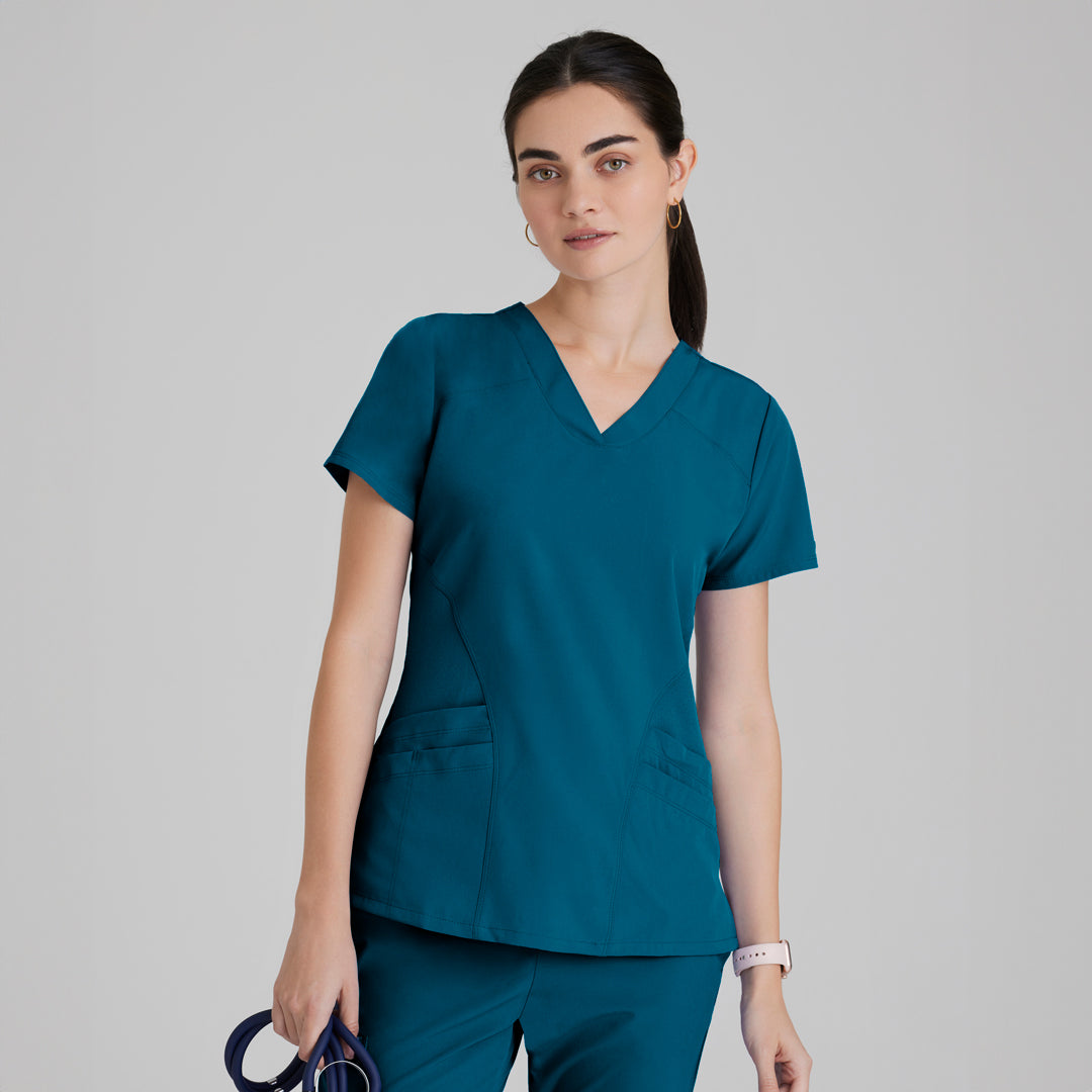 House of Uniforms 5 Pocket Pulse Scrub Top | Ladies | Barco One Barco One Bahama